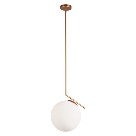 Dainolite 1Lt Incandescent Pendant, Plated Gold Finish ORN-141P-GLD
